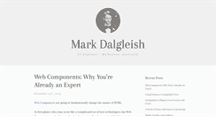 Desktop Screenshot of markdalgleish.com